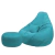 Kit Puff Pera Grande Suede + Apoio p/ pés + Almofada - Turquesa - comprar online