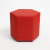 Puff Hexagonal - Couro sintético - Vermelho - comprar online