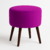 Banqueta Pe Palito Suede Rosa - comprar online