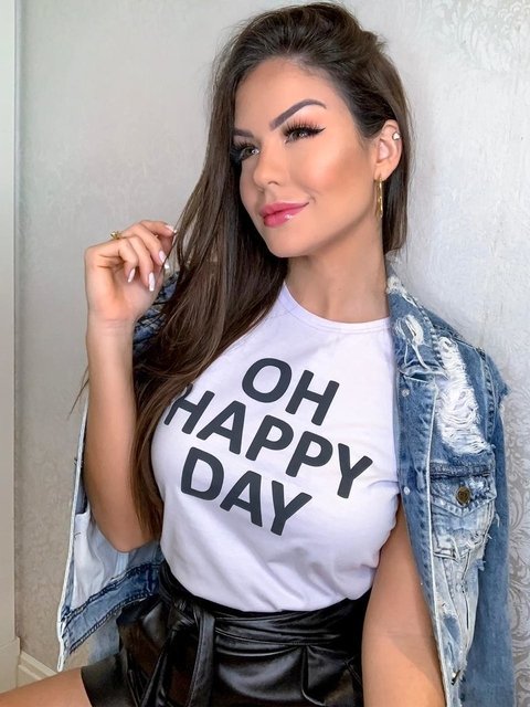 blusa-feminina-t-shirt-branca-estampa-oh-happy-day