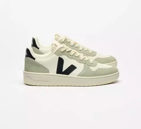 TÊNIS VEJA V-10 LEATHER PURE BLACK CLAY - comprar online