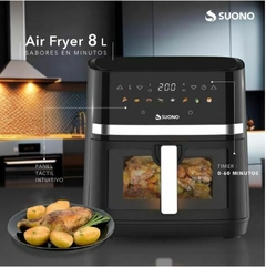 Freidora De Aire Suono Air Fryer Panel Digital 8 Litros 1800w