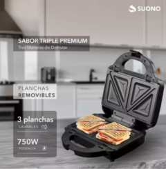 Sandwichera 3 en 1 SUONO - comprar online