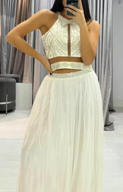 Conjunto Meredith 3 Piezas (INCLUYE CORSET, FALDA CORTA Y FALDA LARGA)