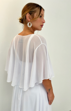 Vestido Taylor con Mangas de Gasa Novia en internet