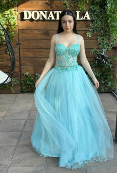 Conjunto Fantasy Tres Piezas (INCLUYE CORSET, FALDA CORTA Y FALDA LARGA) - Donatella