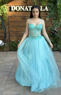 Conjunto Fantasy Tres Piezas (INCLUYE CORSET, FALDA CORTA Y FALDA LARGA) en internet