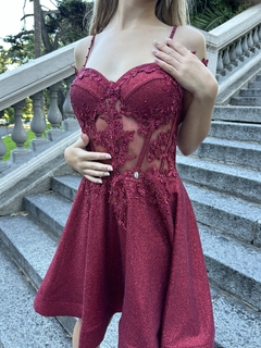 Conjunto Coquette (INCLUYE VESTIDO CORTO Y FALDA LARGA PARA SUPERPONER) - tienda online