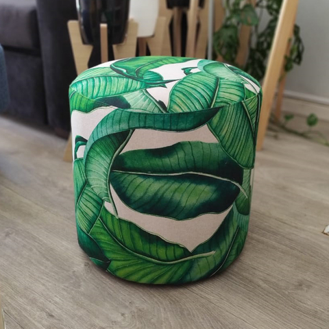 PUFF CILINDRO ESTAMPADO 40CM