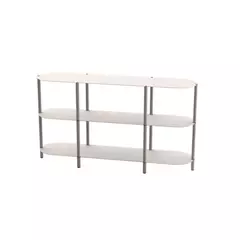 RACK DE TV HIERRO - LINEA CURVE - - tienda online