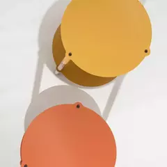 Imagen de MESA CIRCULAR HIERRO 2 NIVELES - LINEA CURVE -