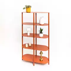 BIBLIOTECA HIERRO - LINEA CURVE - - tienda online