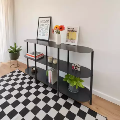 RACK DE TV HIERRO - LINEA CURVE - - comprar online