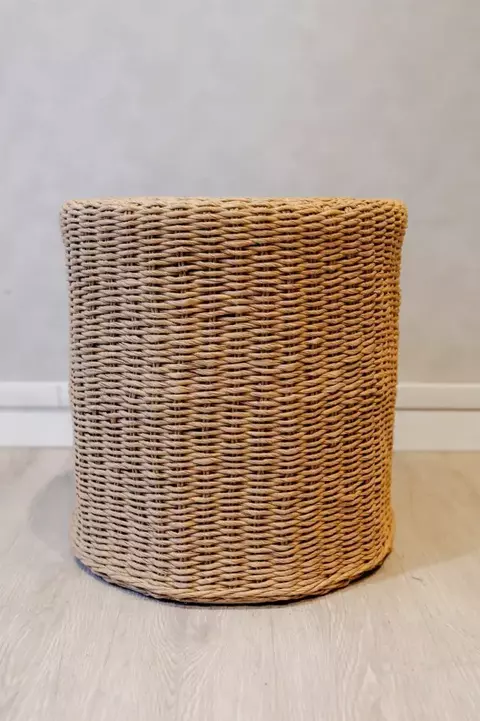 PUFF CILINDRICO KRAFT -ENTREGA INMEDIATA- - comprar online