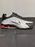 NIKE SHOX R4 PRATA PRETO VERMELHO