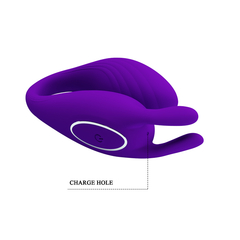VIBRADOR DE CASAL COM CONTROLE, RECARREGÁVEL 12 MODOS DE VIBRAÇÕES - PRETTY LOVE BILL - 014700