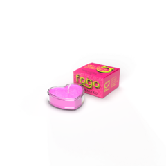 VELA PARA MASSAGEM COM GLITTER BEIJÁVEL DE CHICLETE - 6008