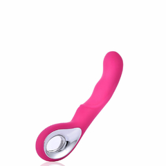 VIBRADOR PONTO G COM ALÇA METALIZADA RECARREGÁVEL 10 MODOS DE VIBRAÇÕES - VR035 - Nathy Elegance Boutique Sensual