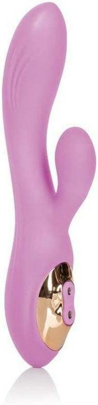 VIBRADOR COM ESTIMULADOR CLITORIANO RECARREGÁVEL COM 2 MOTORES INDEPENDENTES E SENSAÇÃO TÉRMICA - ENTICE VIVIEN - 4739 - comprar online