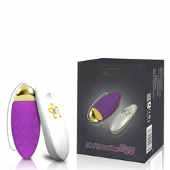 VIBRADOR BULLET CÁPSULA TEXTURIZADA COM CONTROLE SEM FIO E 10 MODOS DE VIBRAÇÕES RECARREGÁVEL - MAN NUO DINI - 4631