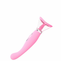 VIBRADOR RECARREGÁVEL COM PENETRADOR E BOMBA VAGINAL COM LÍNGUA ESTIMULADORA PARA O CLITÓRIS 7 MOVIMENTOS, 3 SUCÇÃO, 7 M na internet