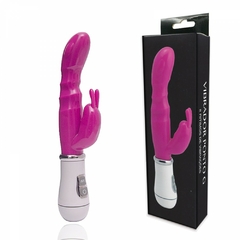 VIBRADOR PONTO G E ESTIMULADOR CLITORIANO COM 8 MODOS DE VIBRAÇÕES EM JELLY RECARREGÁVEL - PG015R - comprar online