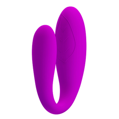 VIBRADOR DE CASAL COM CONTROLE WIRELESS RECARREGÁVEL E 30 MODOS DE VIBRAÇÕES - PRETTY LOVE CHAD - 014240 na internet