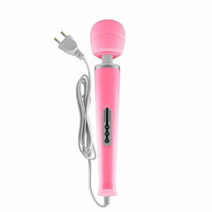 VIBRADOR MASSAGEADOR ELÉTRICO COM 10 MODOS DE VIBRAÇÕES E CABEÇA TOTALMENTE FLEXÍVEL - BIVOLT - VARINHA MÁGICA - AV005