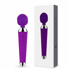VIBRADOR MASSAGEADOR CORPORAL E ÍNTIMO RECARREGÁVEL EM SILICONE COM 10 MODOS DE VIBRAÇÃO - VARINHA MÁGICA - 180310 na internet