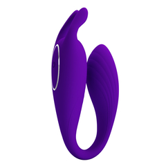 VIBRADOR DE CASAL COM CONTROLE, RECARREGÁVEL 12 MODOS DE VIBRAÇÕES - PRETTY LOVE BILL - 014700 - Nathy Elegance Boutique Sensual