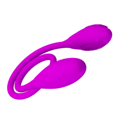 VIBRADOR DUPLO FLEXÍVEL RECARREGÁVEL COM 7 MODOS DE VIBRAÇÕES - PRETTY LOVE SNAKY VIBE na internet