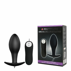 PLUG ANAL EM SILICONE COM 12 MODOS DE VIBRAÇÕES
