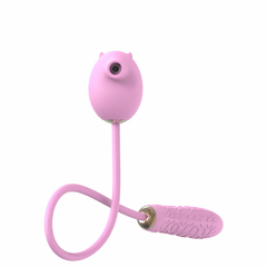 VIBRADOR DUPLO RECARREGÁVEL COM 5 MODOS DE ONDAS DE PRESSÃO E 7 MODOS DE IMPULSO NO PENETRADOR - 4042 - comprar online