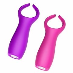 VIBRADOR DUPLO PENIANO E CLITORIANO COM 9 MODOS DE VIBRAÇÕES RECARREGÁVEL - GRANT S-HANDE - 6222 - comprar online