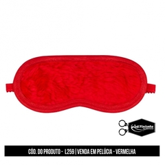 VENDA TAPA OLHOS PELÚCIA VERMELHA - LA PIMIENTA - L259