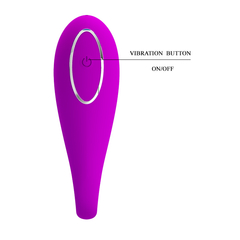 VIBRADOR DE CASAL CONTROLADO POR APP DE CELULAR, RECARREGÁVEL, 12 MODOS DE VIBRAÇÃO - PRETTY LOVE AUGUST - 014582H - loja online