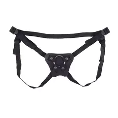 CINTA PENIANA REFORÇADA EM COURO PARA PRÓTESE, COM 3 ARGOLAS (P,M,G) PRETA - CPA035