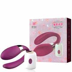VIBRADOR DE CASAL COM CONTROLE WIRELESS RECARREGÁVEL E 7 MODOS DE VIBRAÇÕES
