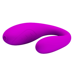 VIBRADOR DE CASAL COM CONTROLE WIRELESS RECARREGÁVEL E 30 MODOS DE VIBRAÇÕES - PRETTY LOVE CHAD - 014240 - Nathy Elegance Boutique Sensual