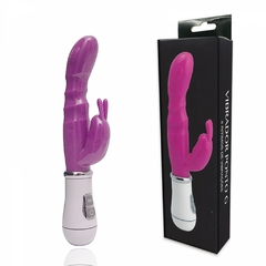 VIBRADOR PONTO G E ESTIMULADOR CLITORIANO COM 8 MODOS DE VIBRAÇÕES EM JELLY RECARREGÁVEL - PG015R na internet