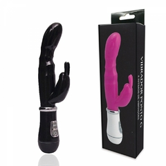 VIBRADOR PONTO G E ESTIMULADOR CLITORIANO COM 8 MODOS DE VIBRAÇÕES EM JELLY RECARREGÁVEL - PG015R