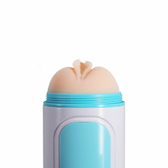 Imagem do MASTURBADOR DUPLO VAGINA E ÂNUS COM VENTOSA DE PRESSÃO ARTICULÁVEL - CUP001