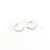 Argollas de Acero Blanco NAR2027 - comprar online