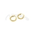 Argollas de Acero dorado NAR2040 - comprar online