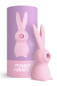 Estimulador de Clitóris Recarregável Magic Rabbit 3 em 1 - Rosa - comprar online