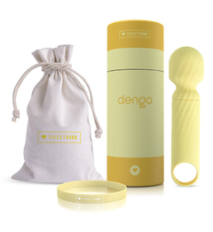 Vibrador Multivelocidade Recarregável Sweet Vibe Dengo Amarelo - 13,5 cm