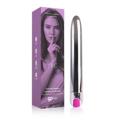 Vibrador Multivelocidade Recarregável Personal Go Vibe Nic - 18,5 cm x 2,6 cm - comprar online