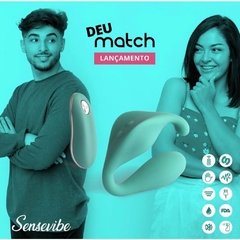 Vibrador e Estimulador Recarregável Sensevibe Match + Brinde