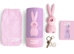 Estimulador de Clitóris Recarregável Magic Rabbit 3 em 1 - Rosa