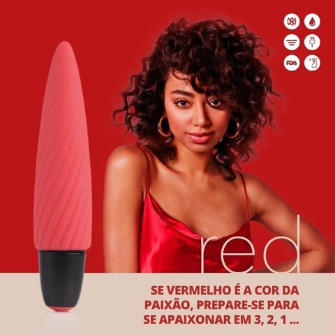 Cápsula Vibratória Multivelocidade Go Vibe Red